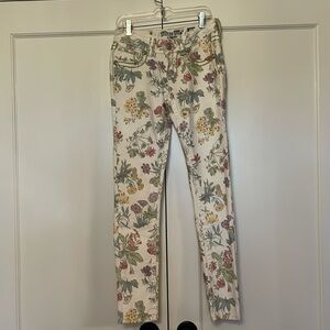 Floral denim